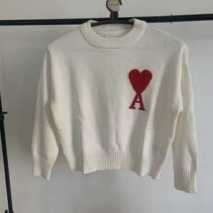 Brand new AMI white crew neck sweater